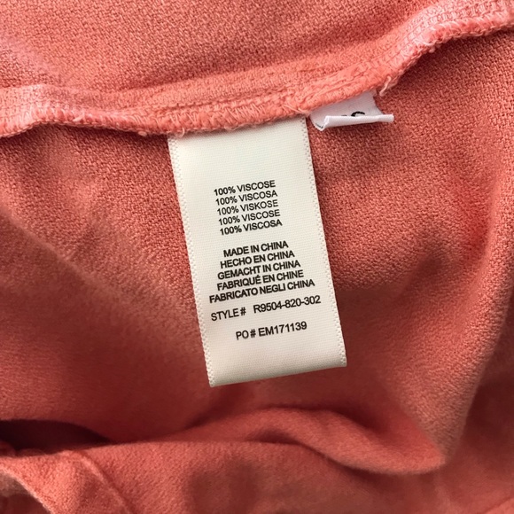 Cloth and stone coral long sleeve size XS - Picture 8 of 8